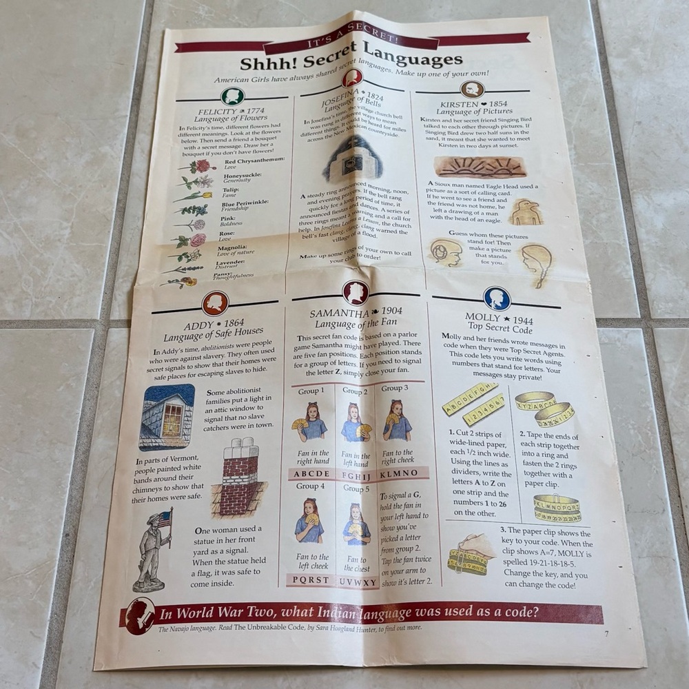 American Girl Storybook Pamphlet Brochures Newspaper Collection Bundle 1995 VTG - Picture 11 of 15